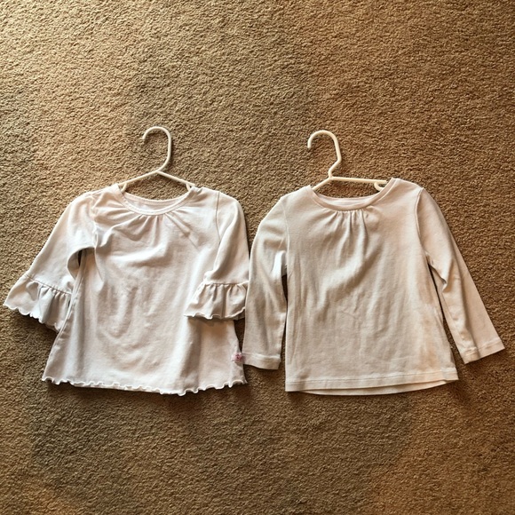 Ruffle Butts Other - 2 white shirts like new both 2t